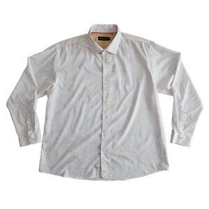 Suslo Couture Men's 4XL Button-Up Shirt 4-Way Stretch Gold Accents Bohemian